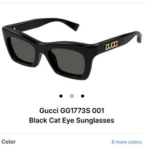 Gucci Black Cat Eye Sunglasses